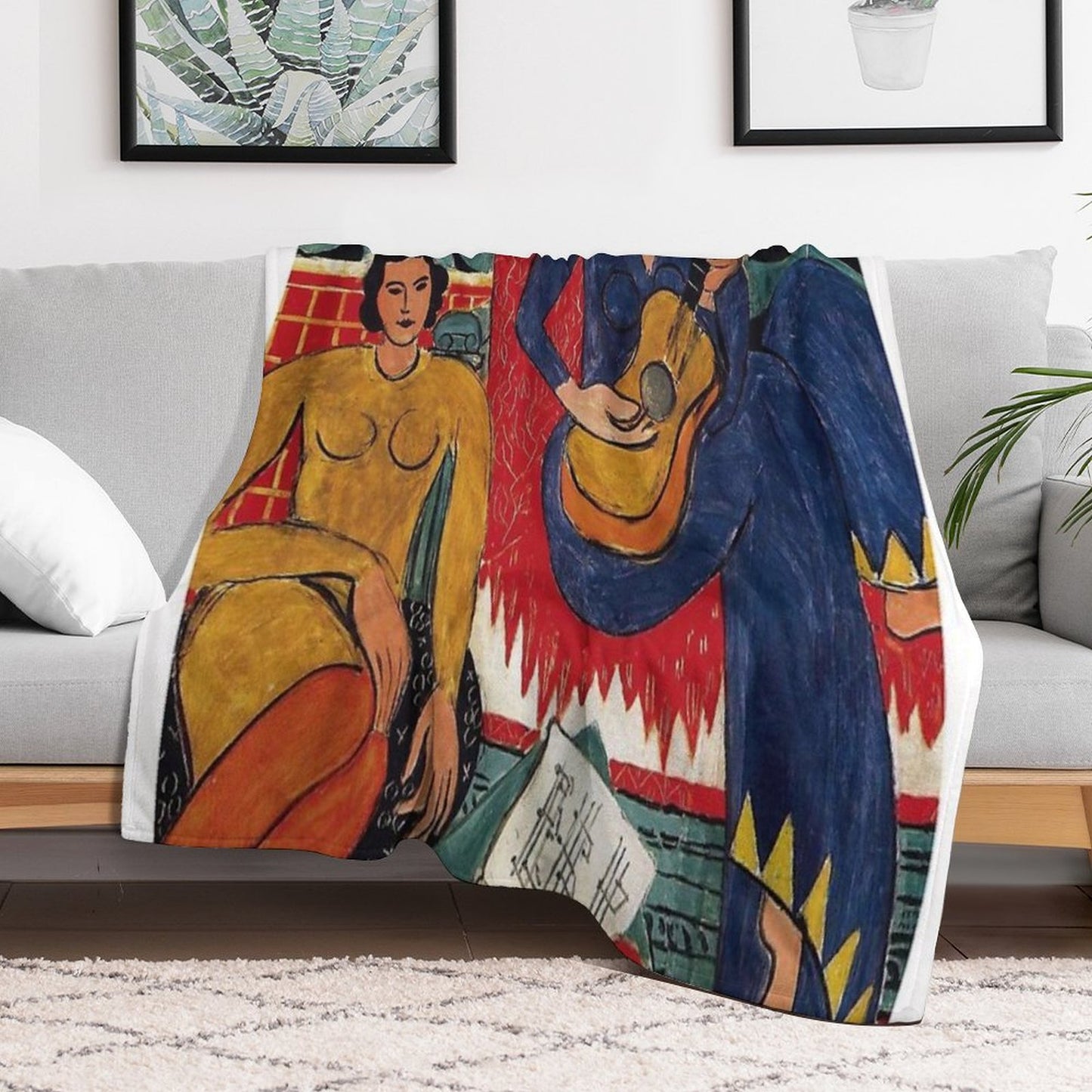 Henri Matisse - Music - Exhibition Poster Throw Blanket