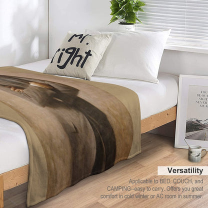 John F Kennedy Official Portrait by Aaron Shikler Throw Blanket