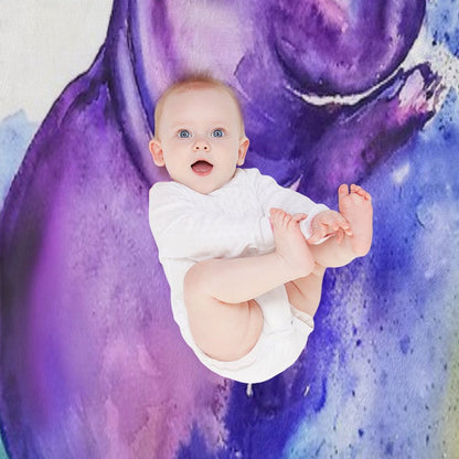 Baby Hippo Throw Blanket