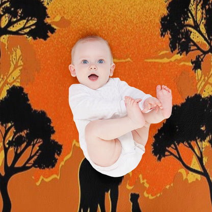 Father And Son Throw Blanket