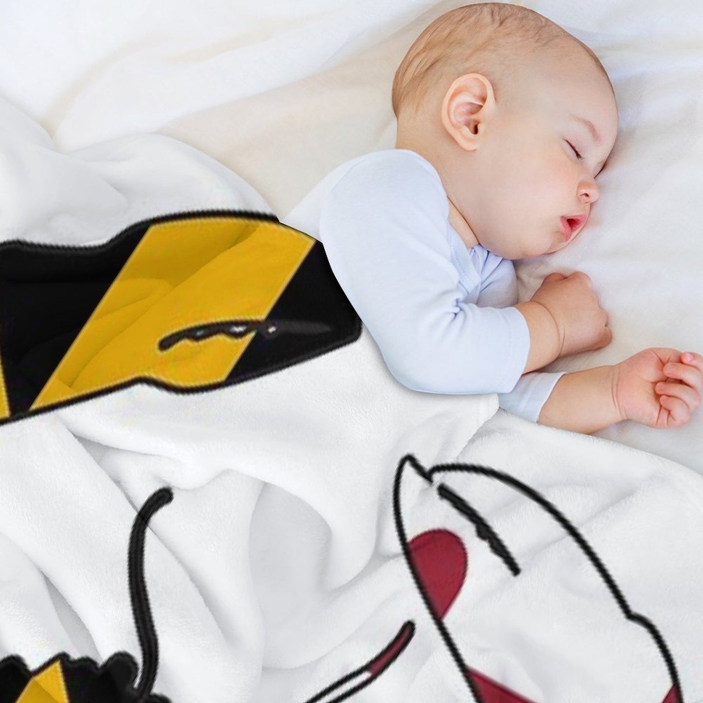 Maryland Flag Crab Throw Blanket