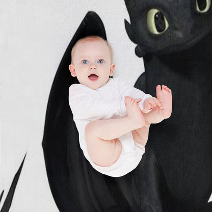 Toothless (Night Fury) Throw Blanket