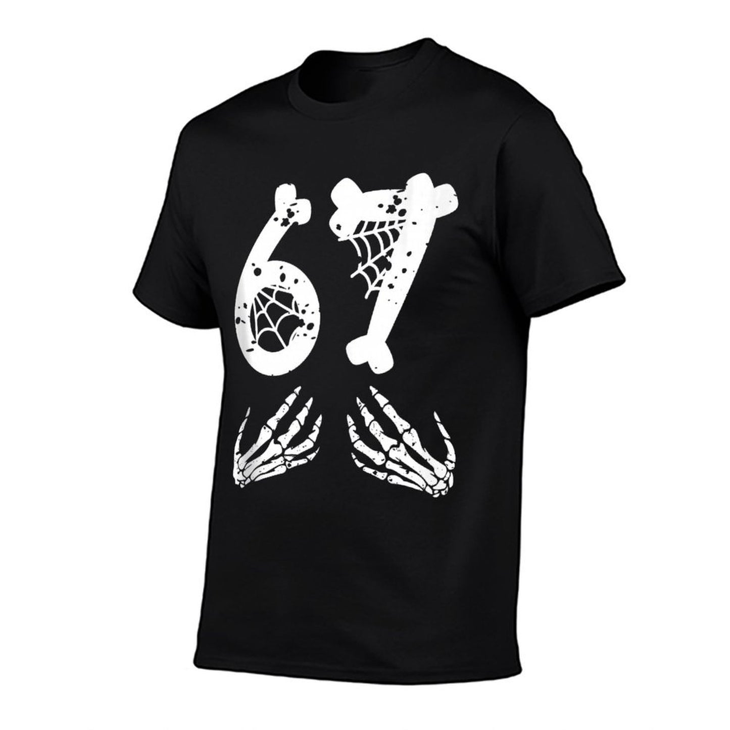 67 Skeleton Hand Halloween Six Seven Funny 67 Meme  Stretchy T-Shirt
