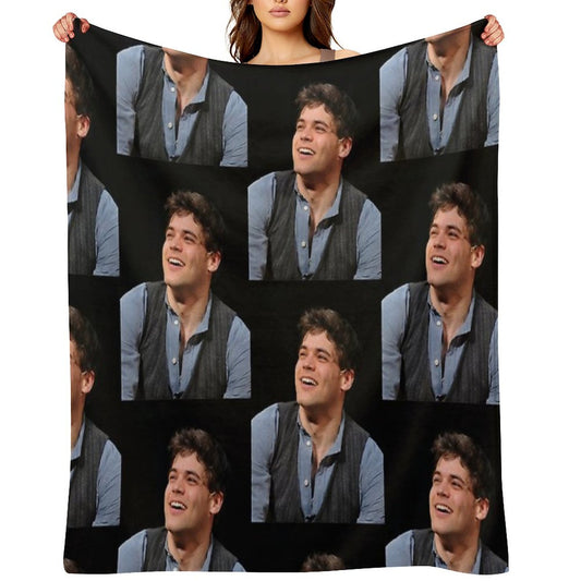 Jeremy Jordan Newsies Throw Blanket