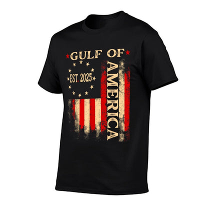 Gulf Of Usa America Est 2025 Us Flag T-Shirt