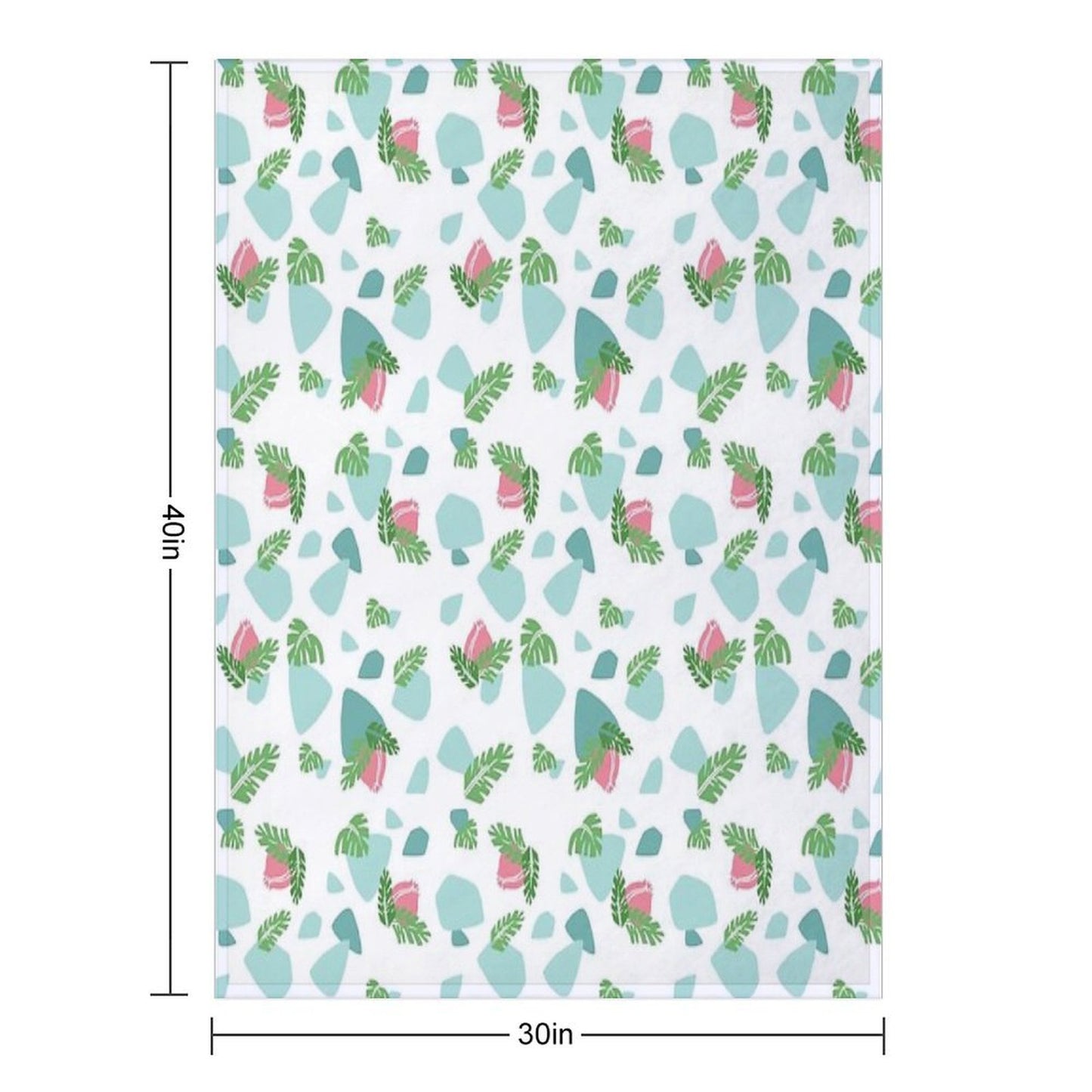 Ivysaur Pattern Throw Blanket