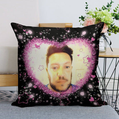 Impractical Jokers Sal Vulcano Kawaii Cutesy Edit Meme Linen Throw Pillow Cover