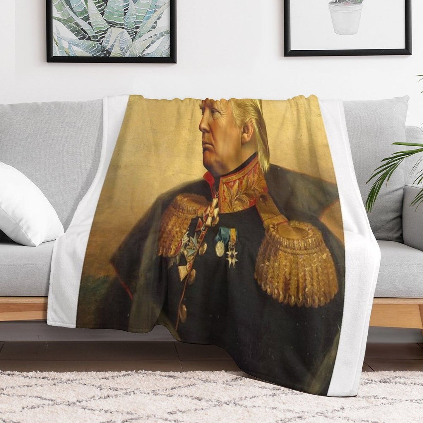 Donald Trump - Replaceface Throw Blanket