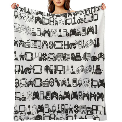 Retro Gamer Throw Blanket