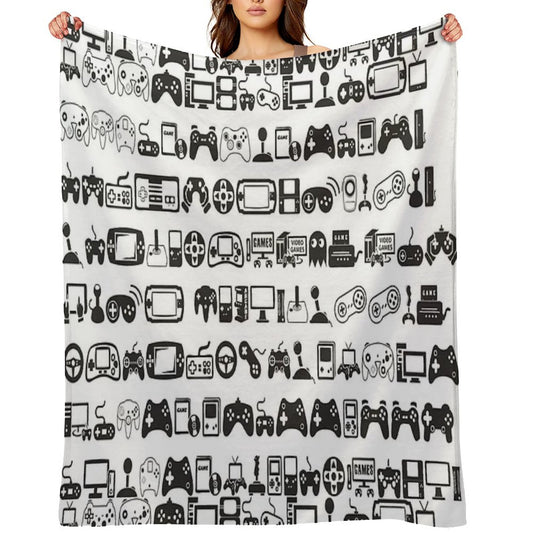 Retro Gamer Throw Blanket