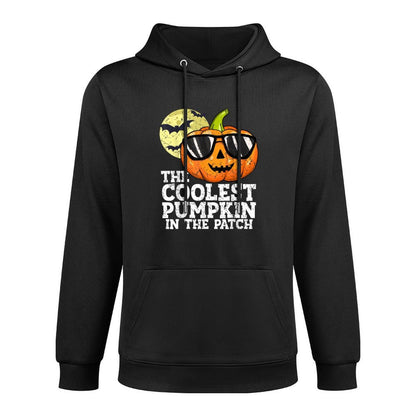 Boys Halloween Coolest Pumpkin In The Patch Toddler Kids Cotton-Polyester Blend Hoodie
