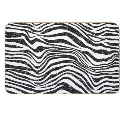 Glitter Zebra Bath Mat