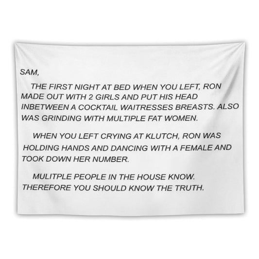 Sammi Sweetheart Letter Tapestry