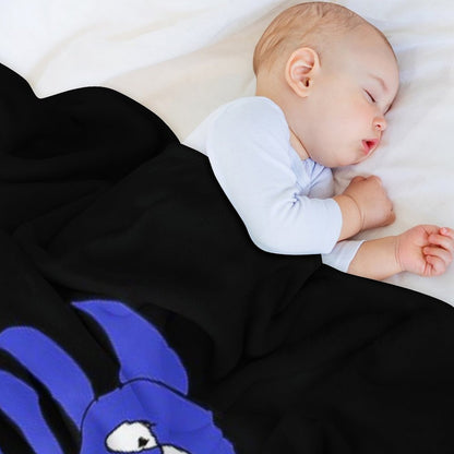 Sanic Hegehog Gotta Go Fast Sanik Paint Throw Blanket