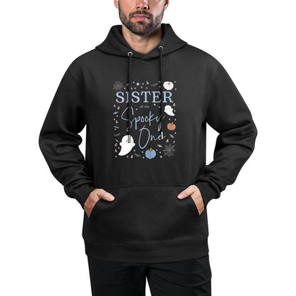 Sister of The Spooky One First Birthday Boy 1st Halloween Shrink-Resistant Hoodie