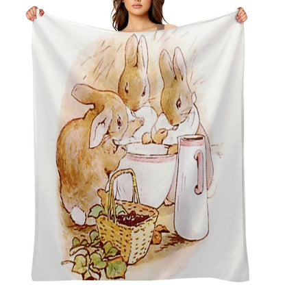 Flopsy, Mopsy And Cottontail Throw Blanket