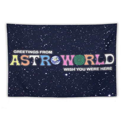 Greetings From, Astro Fan Cover Tapestry