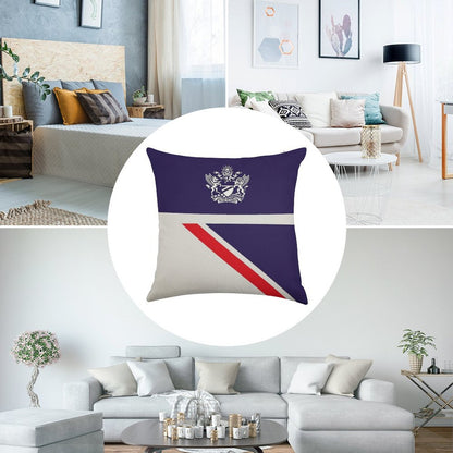 British Airways Landor Design Linen Throw Pillow Cover