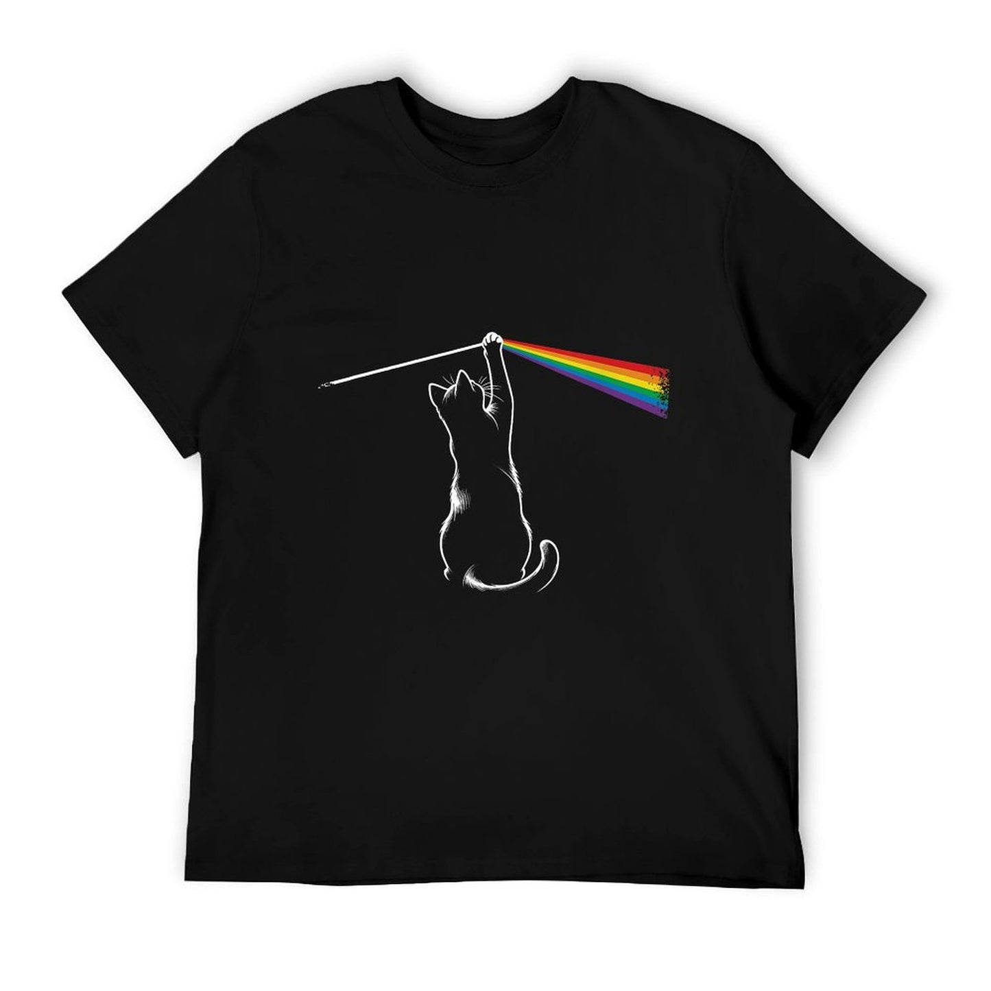 Playing with Light Cat Gift Men Kids Women Funny Cat T-Shirt