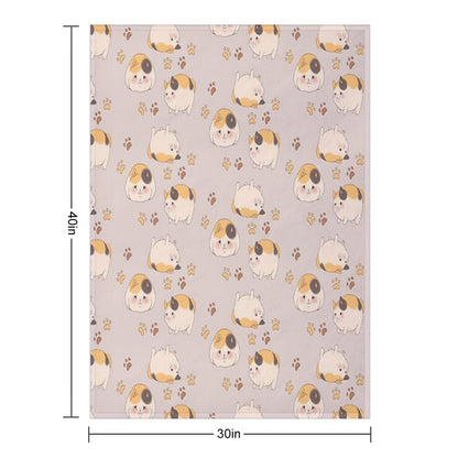 FFXIV - Fat Cats Throw Blanket