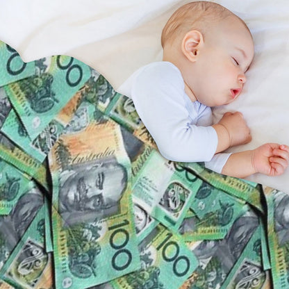 Australian $100 Notes Throw Blanket