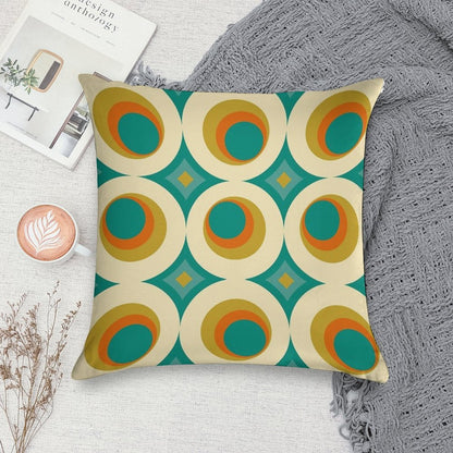Mid-Century Modern Splash Soft Warmth Comfort Throw Pillow