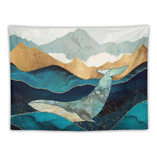 Blue Whale Tapestry