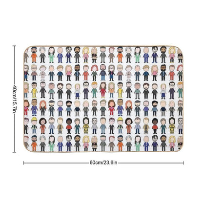 Cast Poster Taskmaster First Ten Series Bath Mat