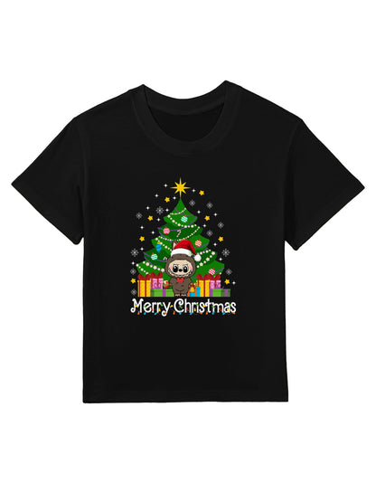 Labubu Lover Cute Labubu The Monsters Christmas Kids T-Shirt