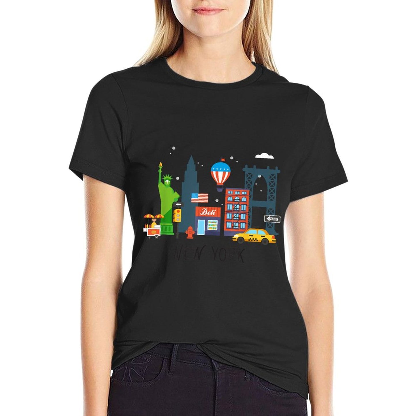New York City NY Icons Souvenir Kids Gift T-Shirt