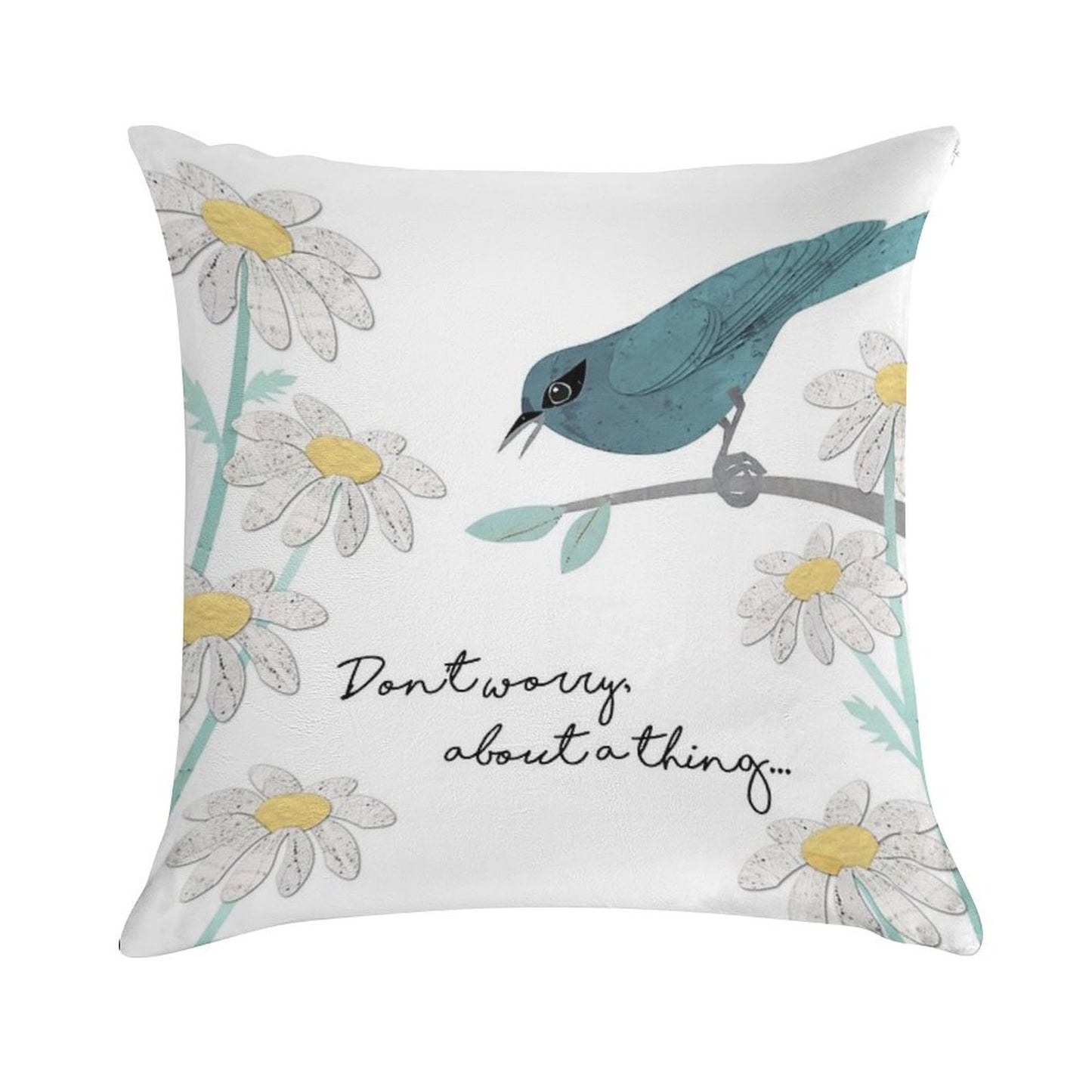 Three Little Birds, Part 1 Soft Washable Throw Pillow