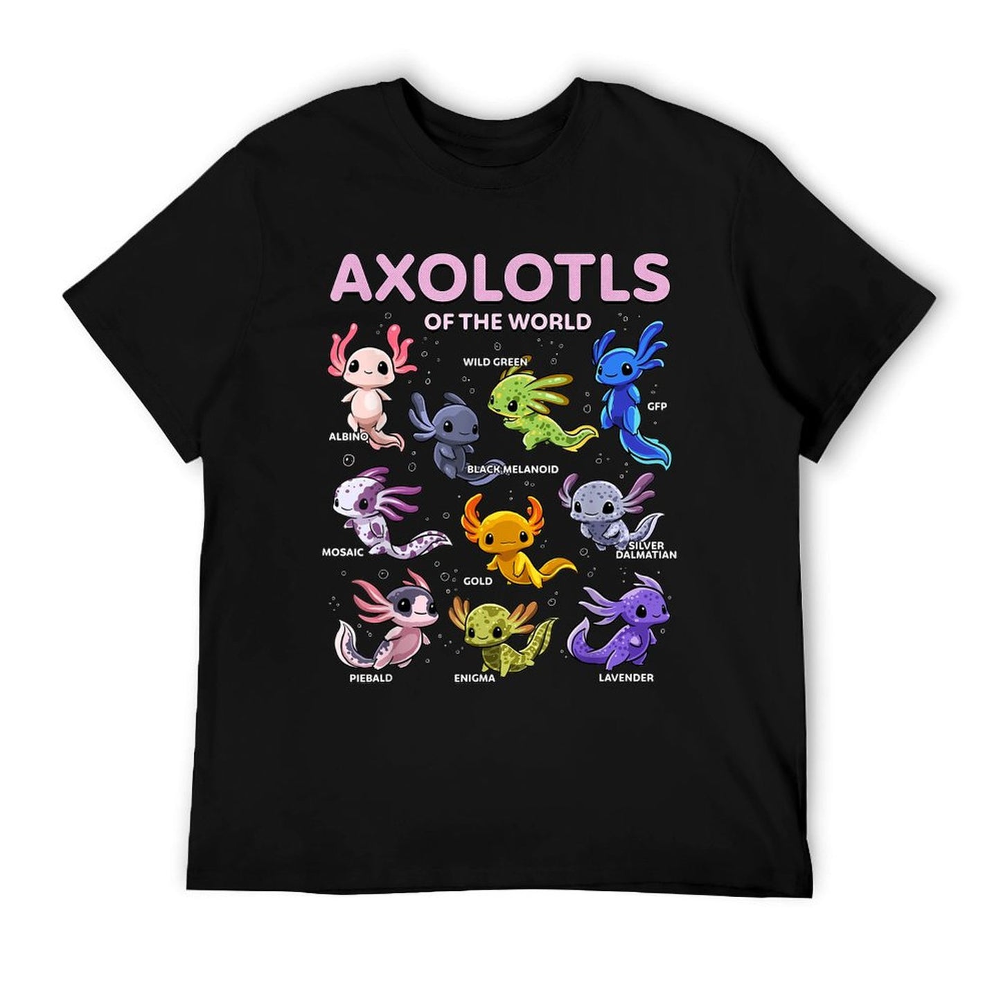 Axolotl Kawaii Axolotls of The World Axolotl Animals T-Shirt