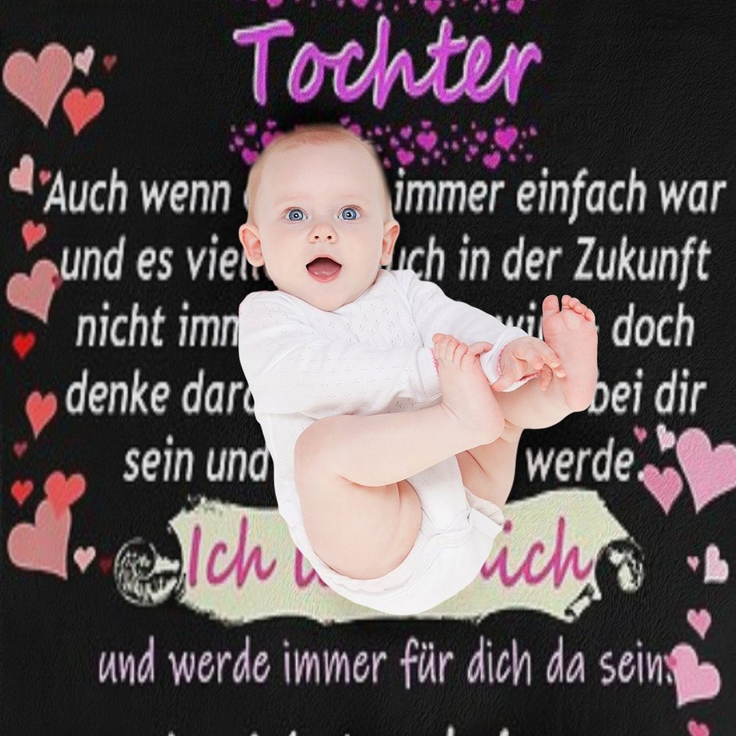 Wonderful Daughter-mother Saying Throw Blanket