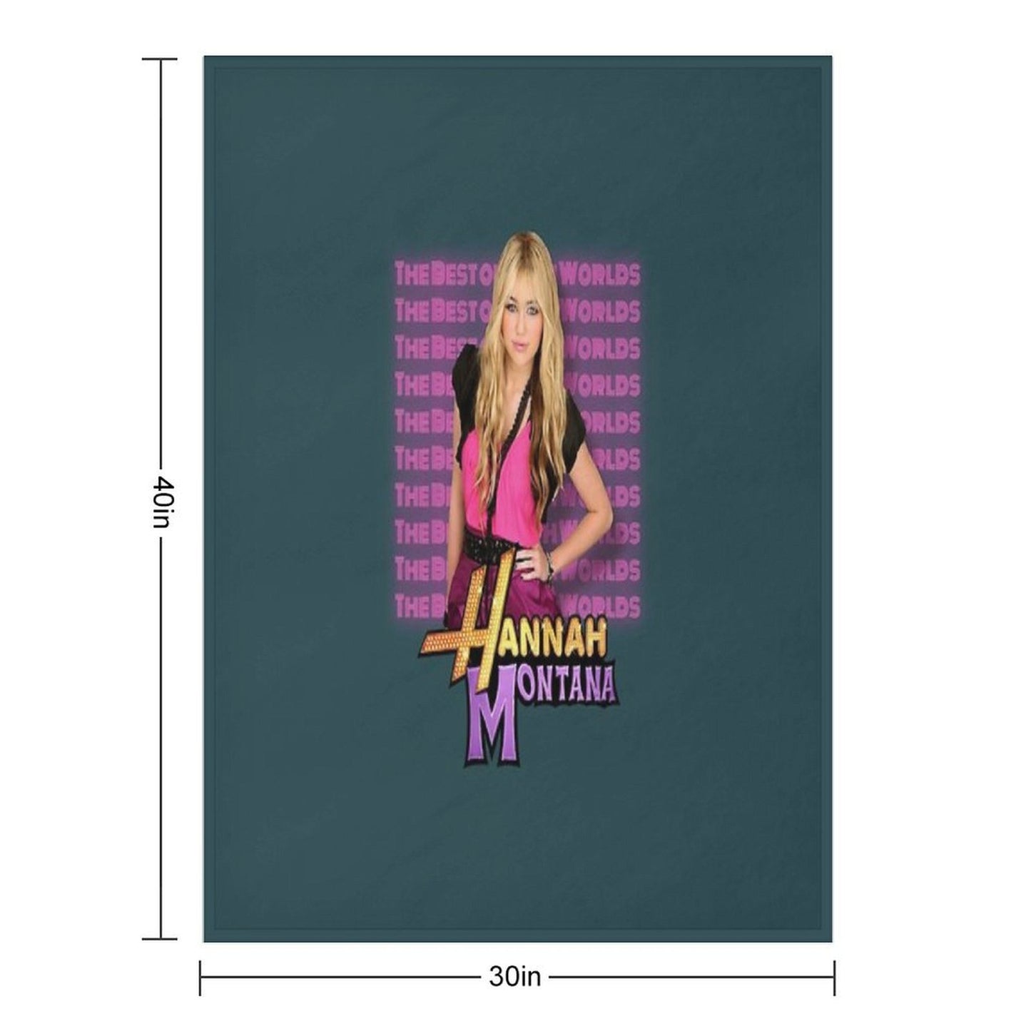 Hannah Montana Throw Blanket