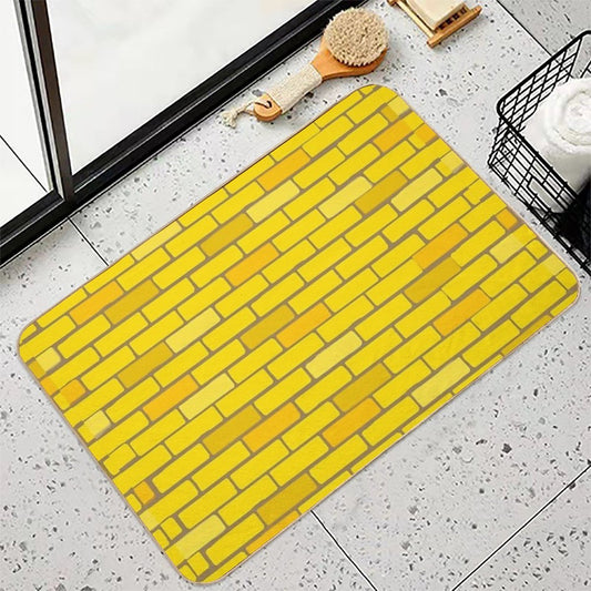 Oz Yellow Brick Street  Absorbent Bath Mat
