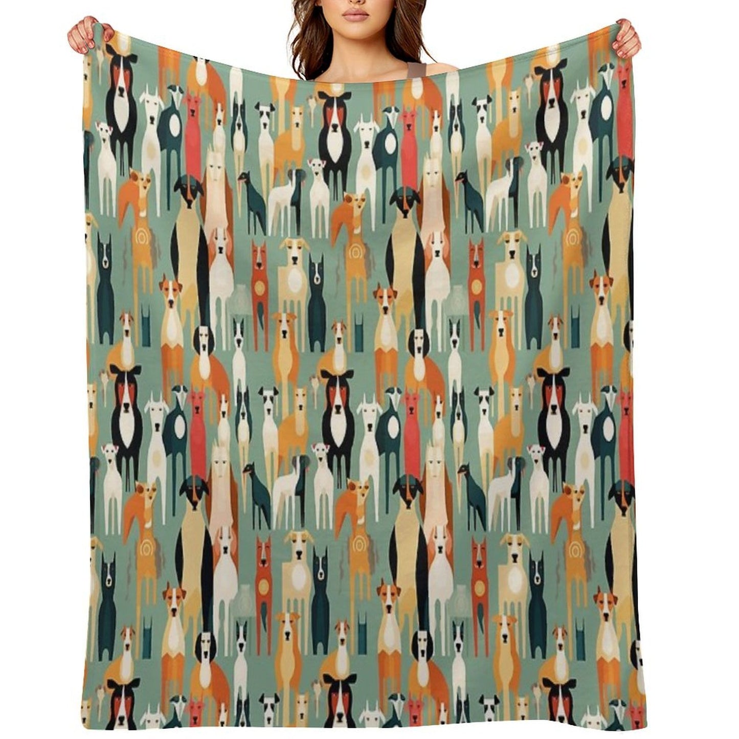 For The Love of All Dogs Throw Blanket