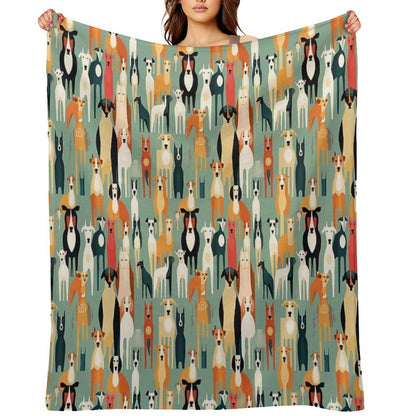 For The Love of All Dogs Throw Blanket
