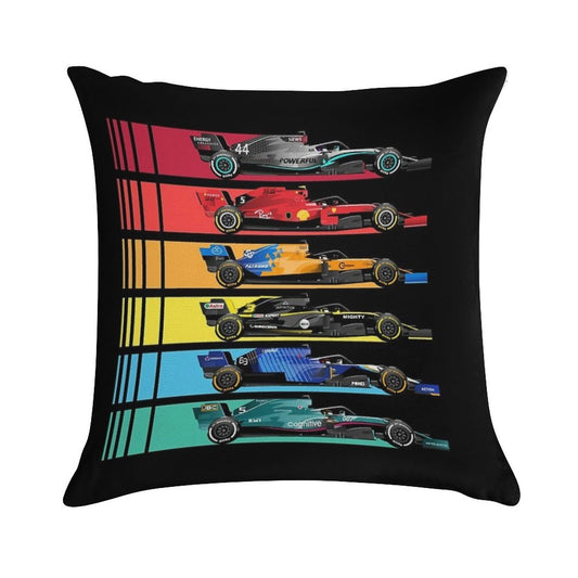 Formula Racing Cars 2023 Soft Shrink-Resistant Throw Pillow