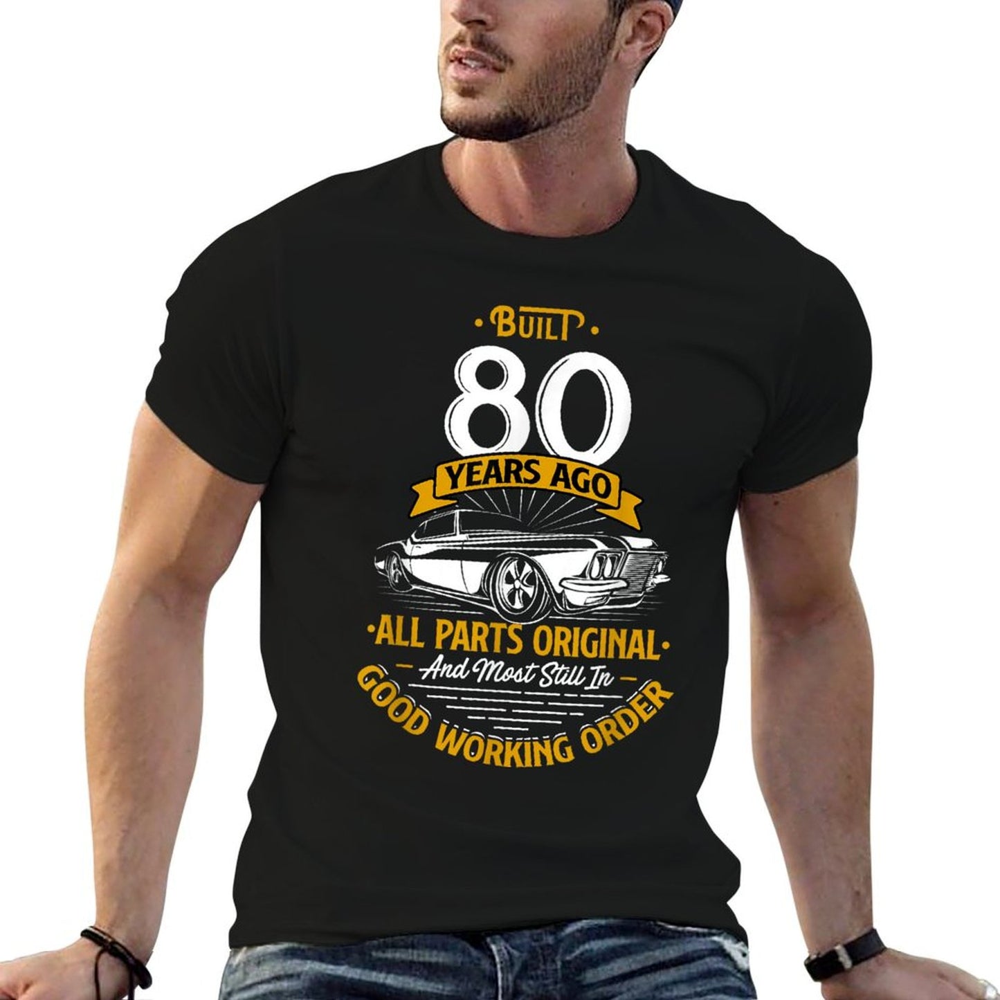 Built 80 Years Ago - Funny 80th Birthday Gift T-Shirt