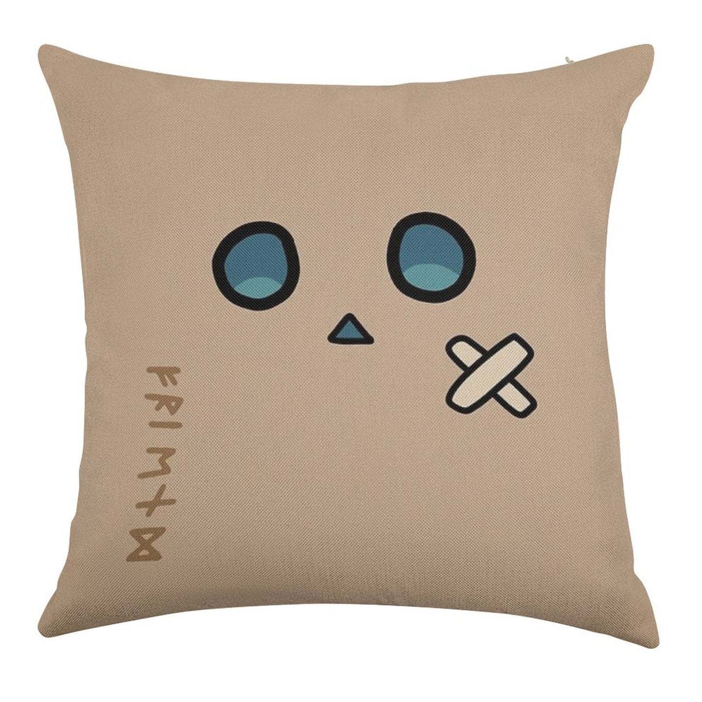 Friend - Nanashi Mumei Mascot △ - Hololive #HoloCouncil Linen Throw Pillow Cover