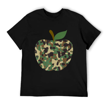 Camo Apple First Day Of School Teaching Team T-Shirt