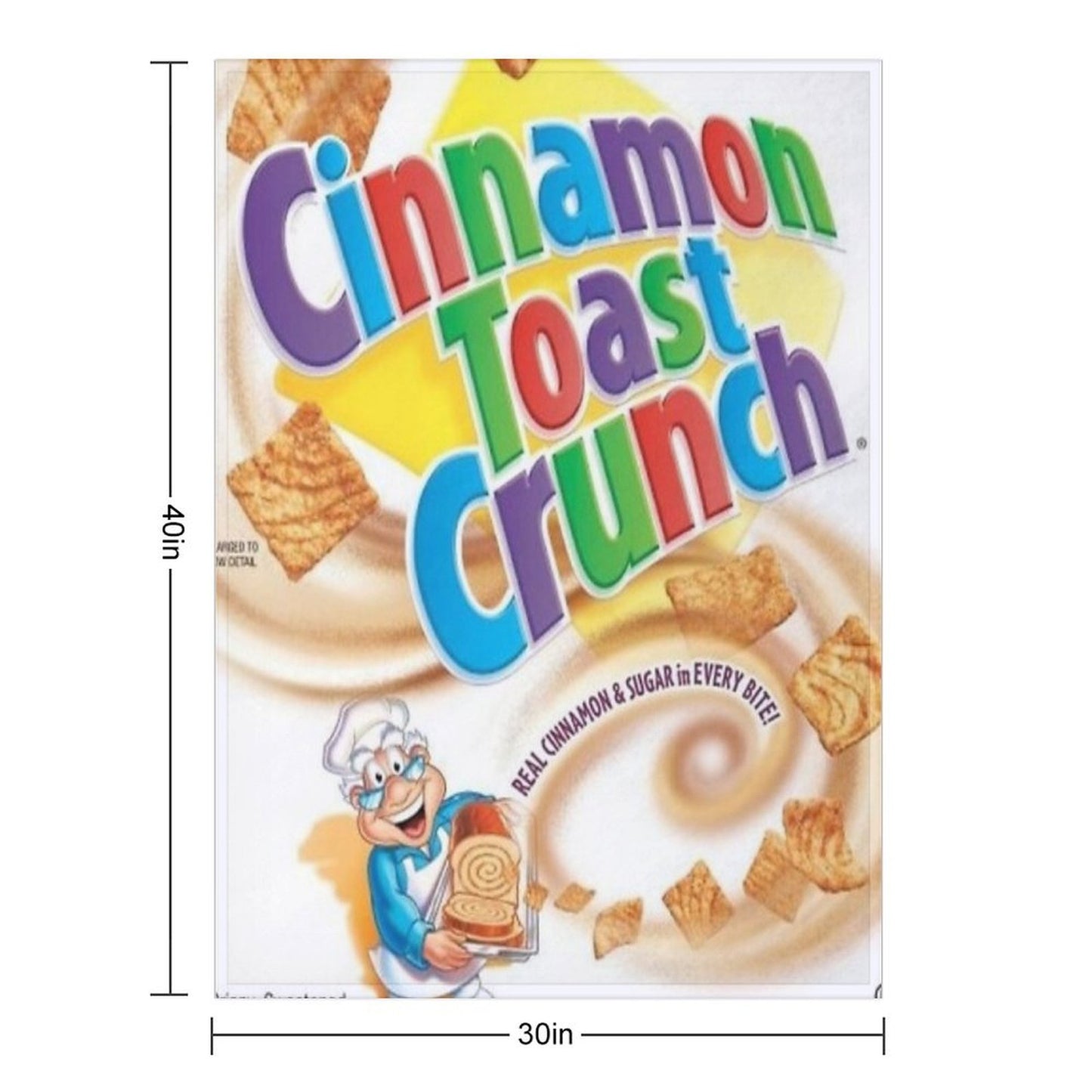 Cinnamon Toast Crunch Throw Blanket