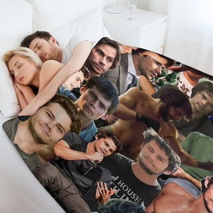 Dylan O’Brien Photo Collage Throw Blanket