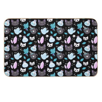 Herb Witch  Black  Nikury  Absorbent Bath Mat