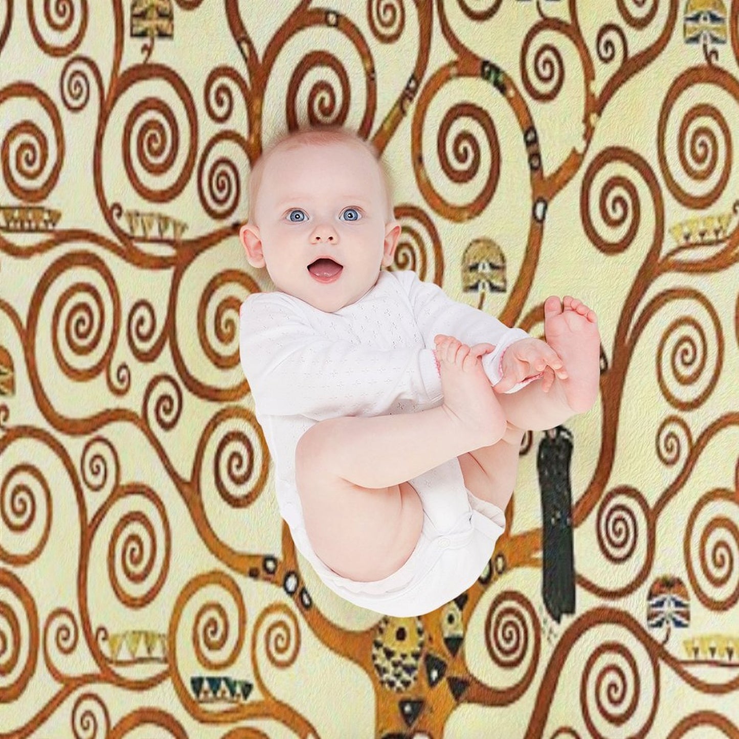 HD The Tree of Life, 1905 by Gustav Klimt - HIGH DEFINITION Throw Blanket