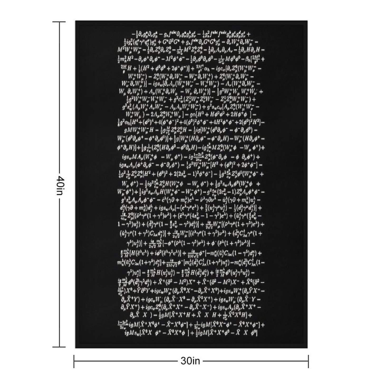The Standard Model - A Love Poem Throw Blanket