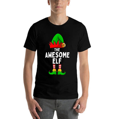 Awesome Elf Matching Family Christmas  Trendy Pattern T-Shirt