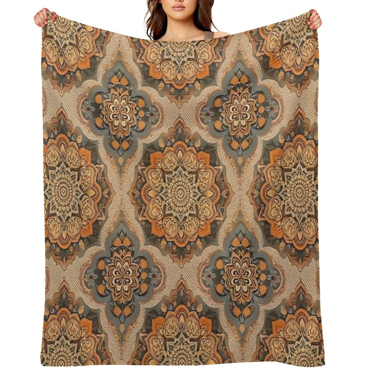 Mandalas Throw Blanket