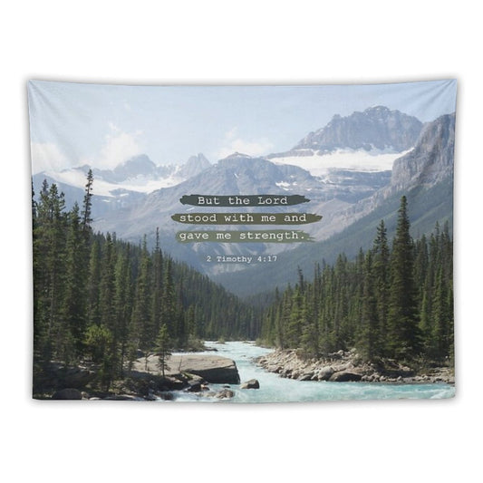 But The Lord Stood with Me, Canadian Rockies Tapestry
