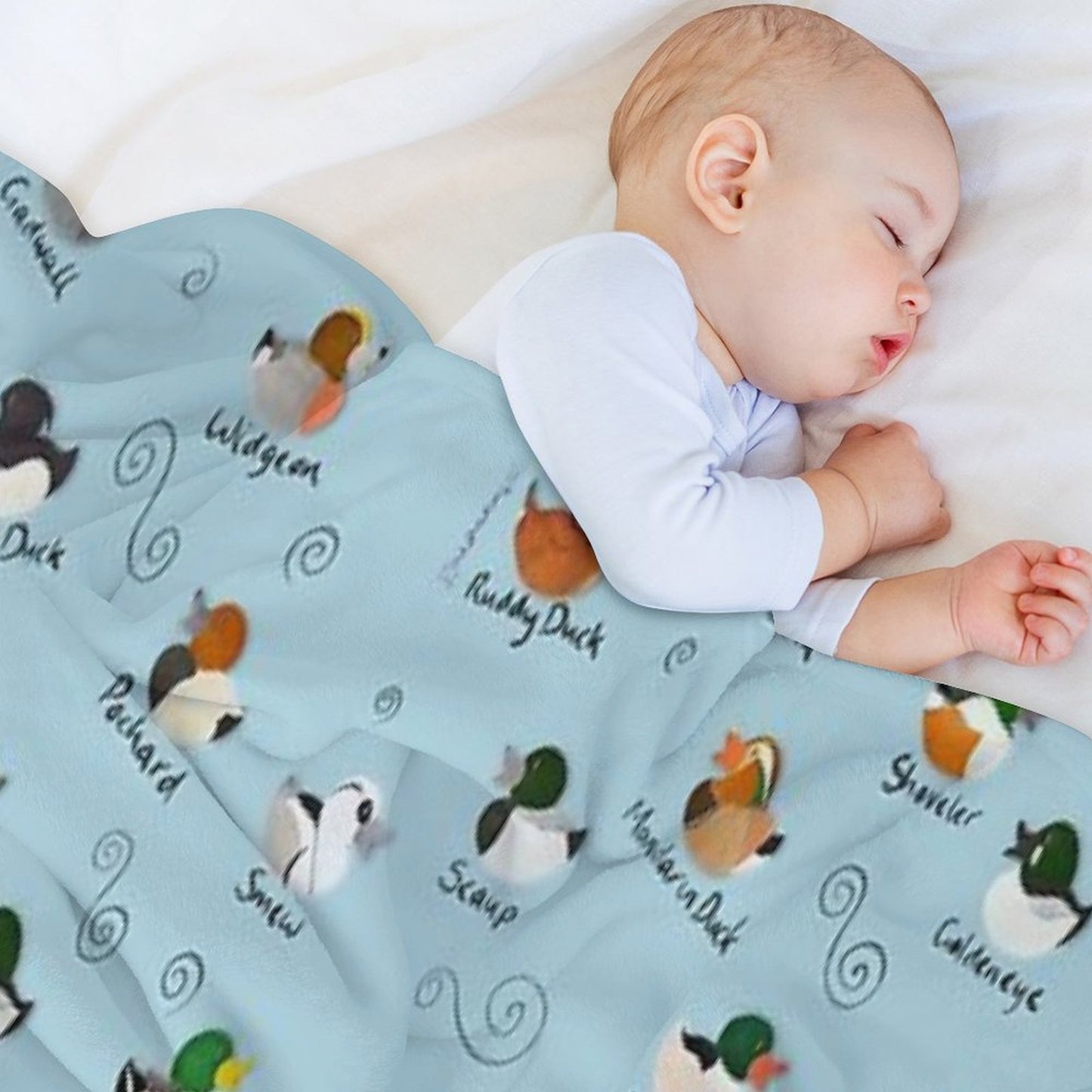 British Ducks Pattern Throw Blanket